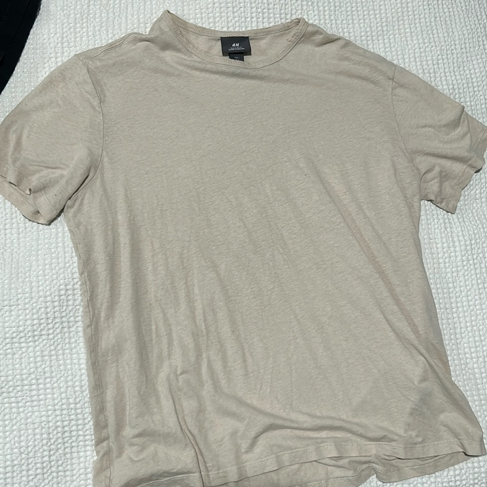 Men’s H&M Tan T-Shirt Like New Size L